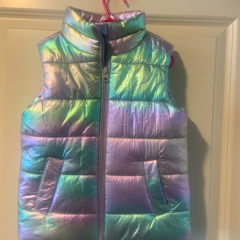 Youth vest- iridescent girl 7/8.